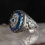 Stylish Blue Men Ring
