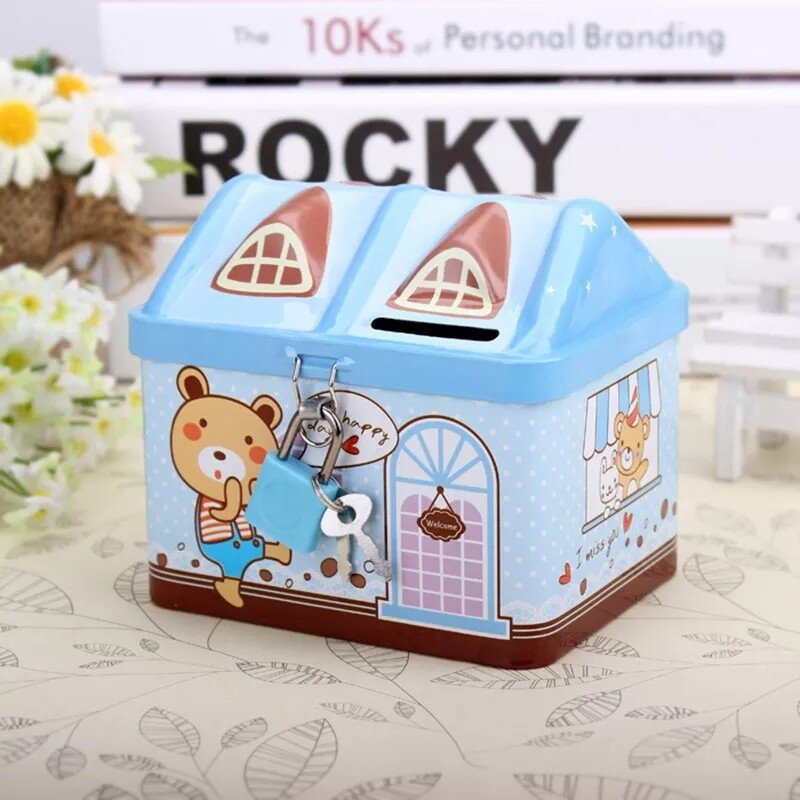 Kawaii Key-lock Money Box