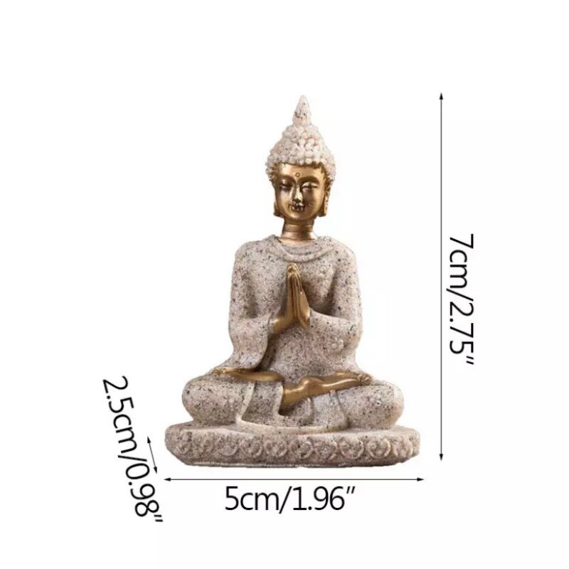Miniature Sandstone Buddha