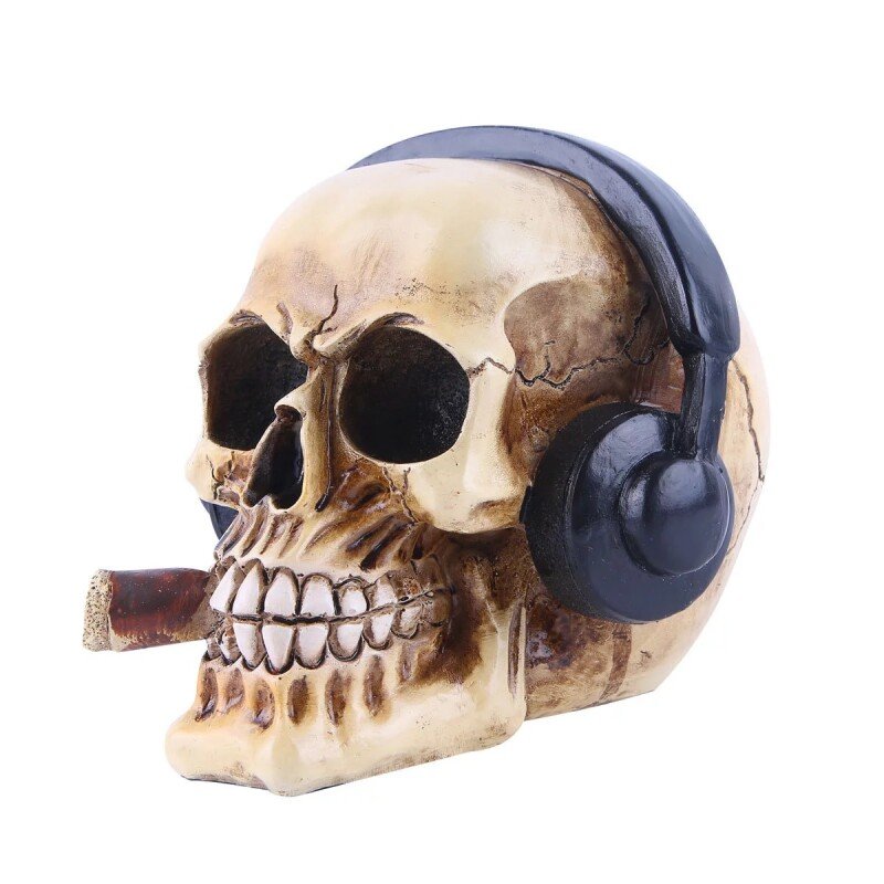 Headphone Skull Decor