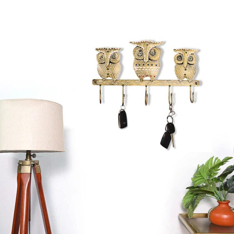 Metal Owl Key Holder