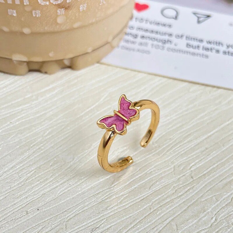 Trendy Korean Butterfly Ring