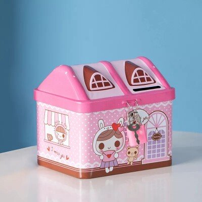 Kawaii Key-lock Money Box