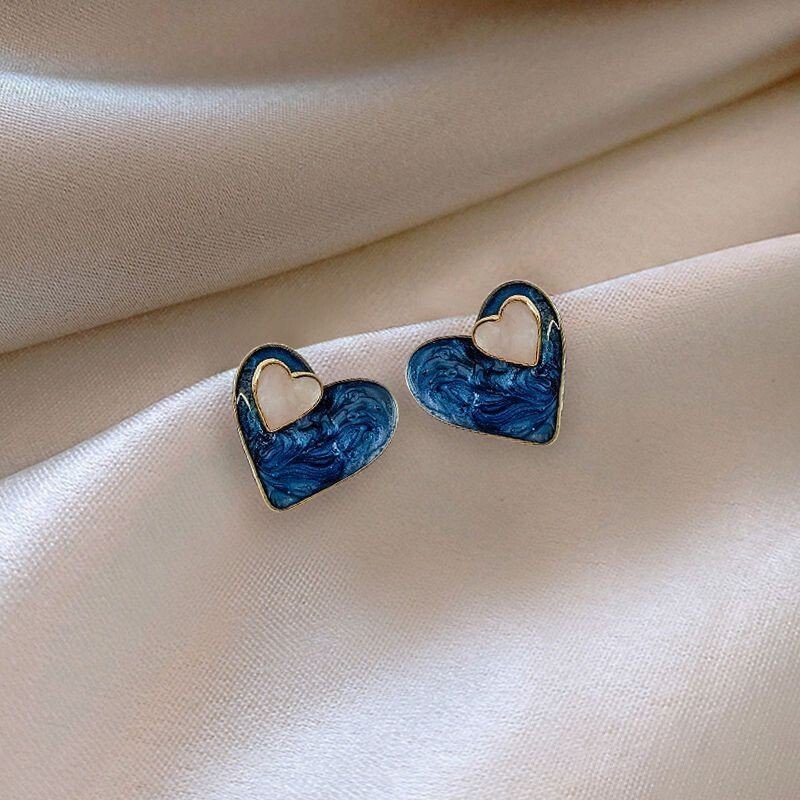 Double Heart Earstud