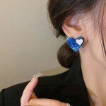 Double Heart Earstud