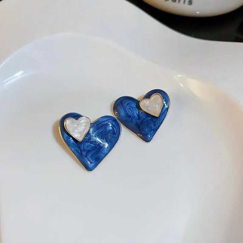 Double Heart Earstud