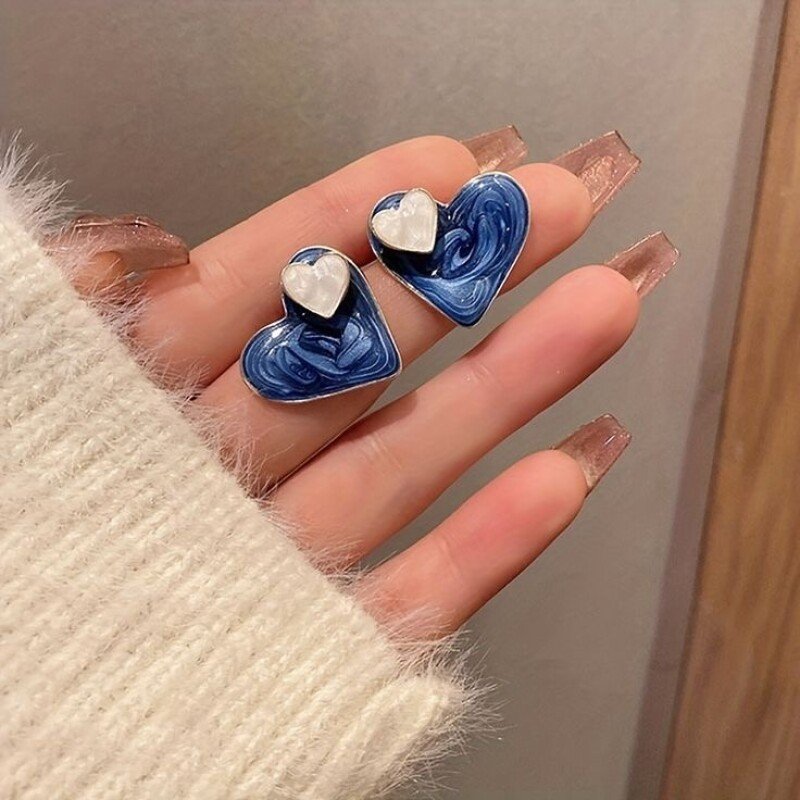 Double Heart Earstud