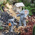 Miniature Elephant Figurines Son & Mother