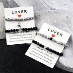 Couple Friendship  Heart Magnet Bracelet