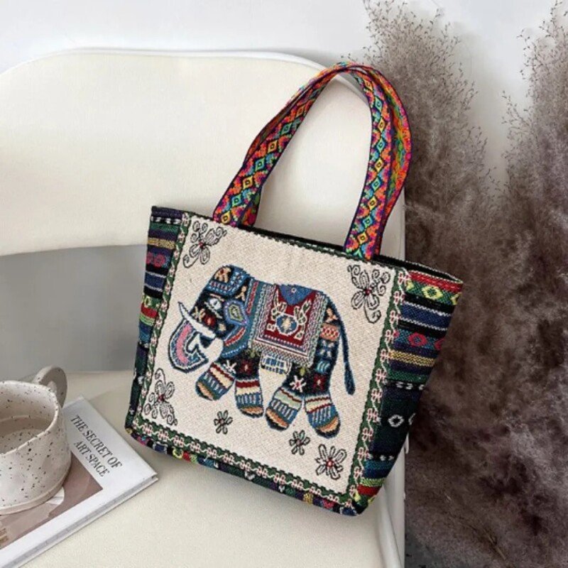 Embroidered Tote Bag