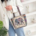 Embroidered Tote Bag