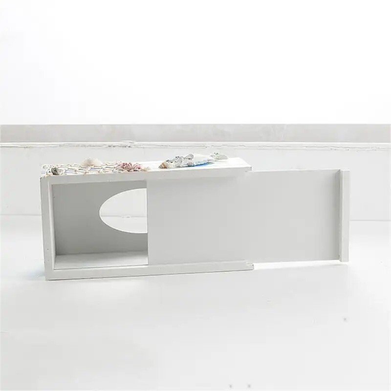 Beach Theme Wooden Tissue Box