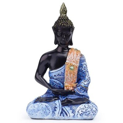 Blue Meditating Buddha