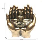 Double Palm Buddha Idol