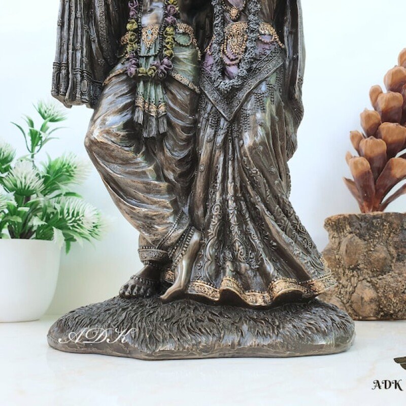 Radha Krishna Statue Together