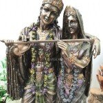 Radha Krishna Statue Together