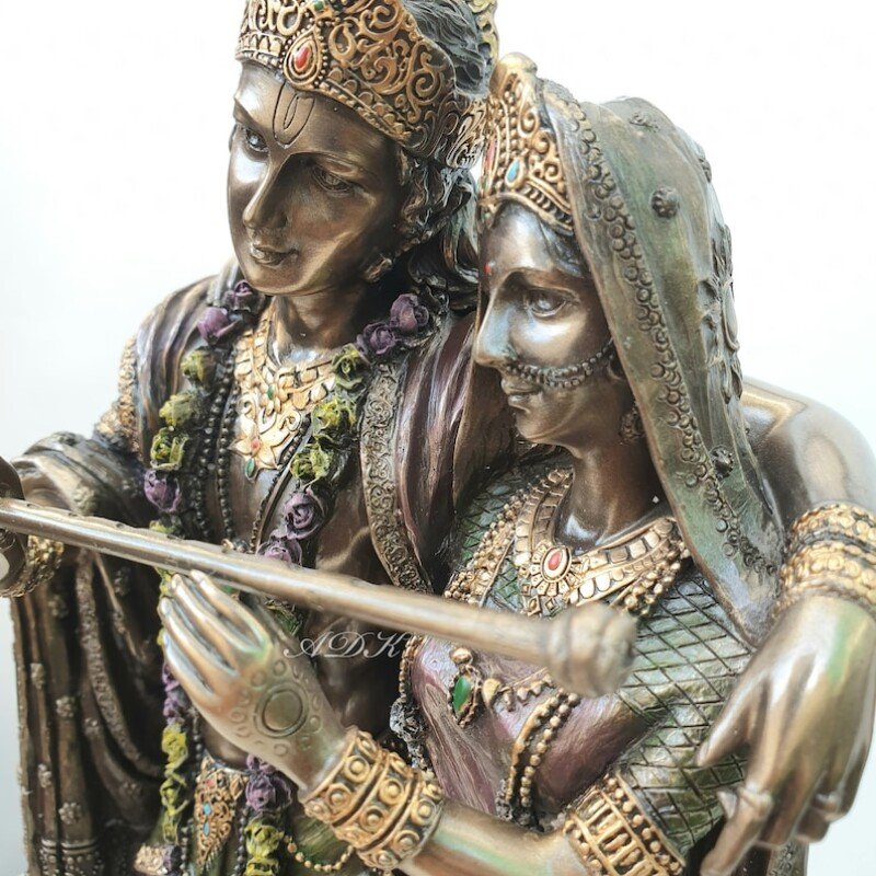 Radha Krishna Statue Together
