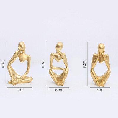 Golden Thinker Figure