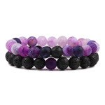 Couple Friendship Double Layer Lava Stone Bracelet