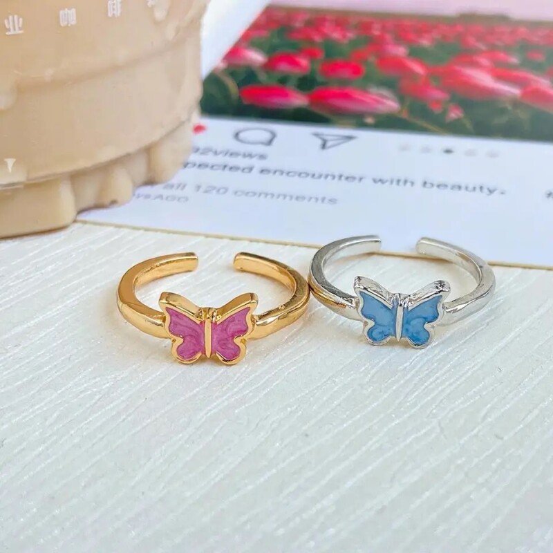 Trendy Korean Butterfly Ring