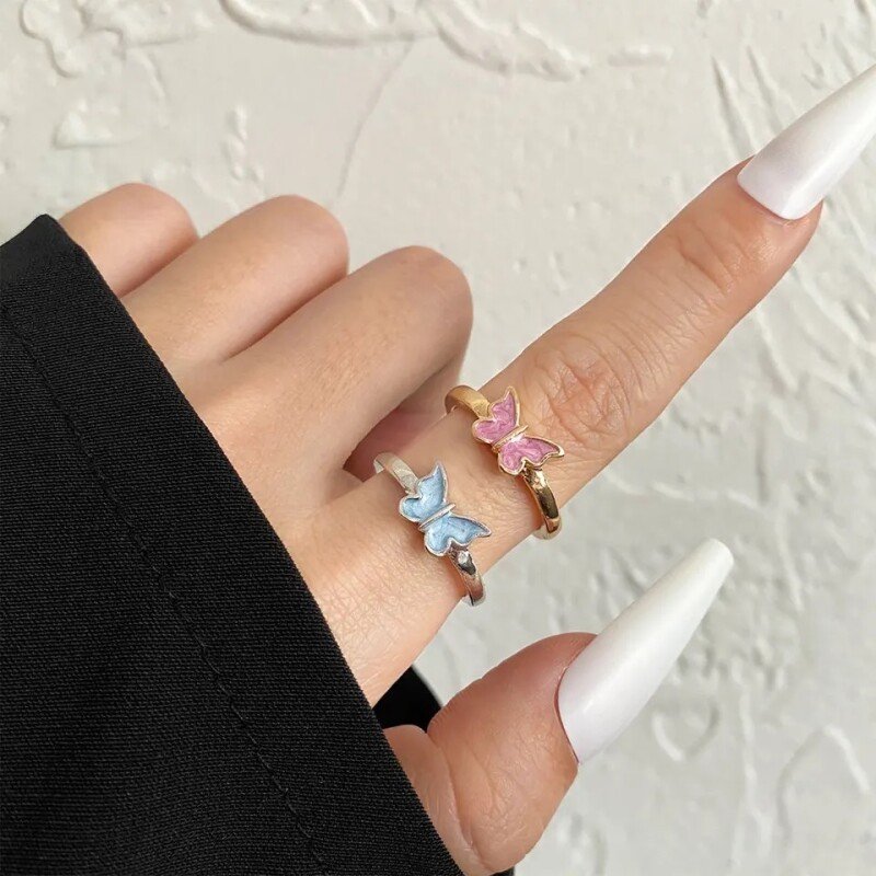 Trendy Korean Butterfly Ring