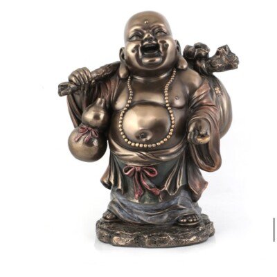 Copper Finish Laughing Buddha