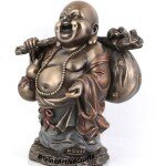 Copper Finish Laughing Buddha