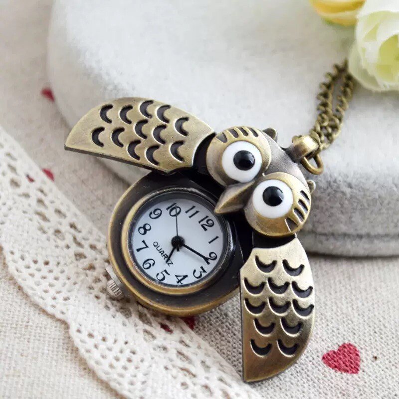 Mini Owl Pocket Watch