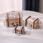 Sea Ocean Theme 3in1 Wooden Storage Box