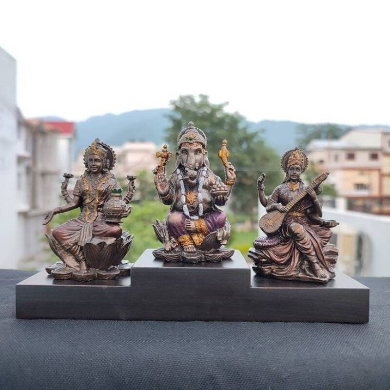 Lakshmi Ganesha Saraswati Trio