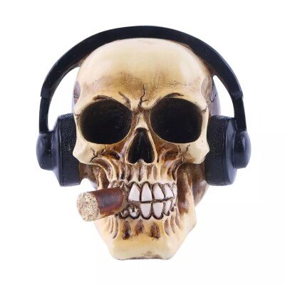 Headphone Skull Decor