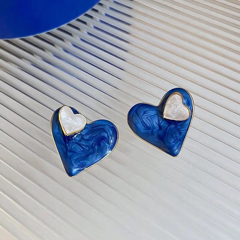 Double Heart Earstud