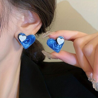 Double Heart Earstud