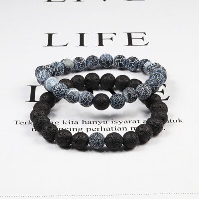 Couple Friendship Double Layer Lava Stone Bracelet