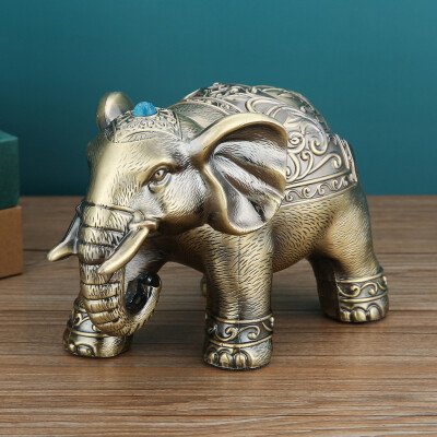 Elephant Ashtray Retro Decor Ash Bin